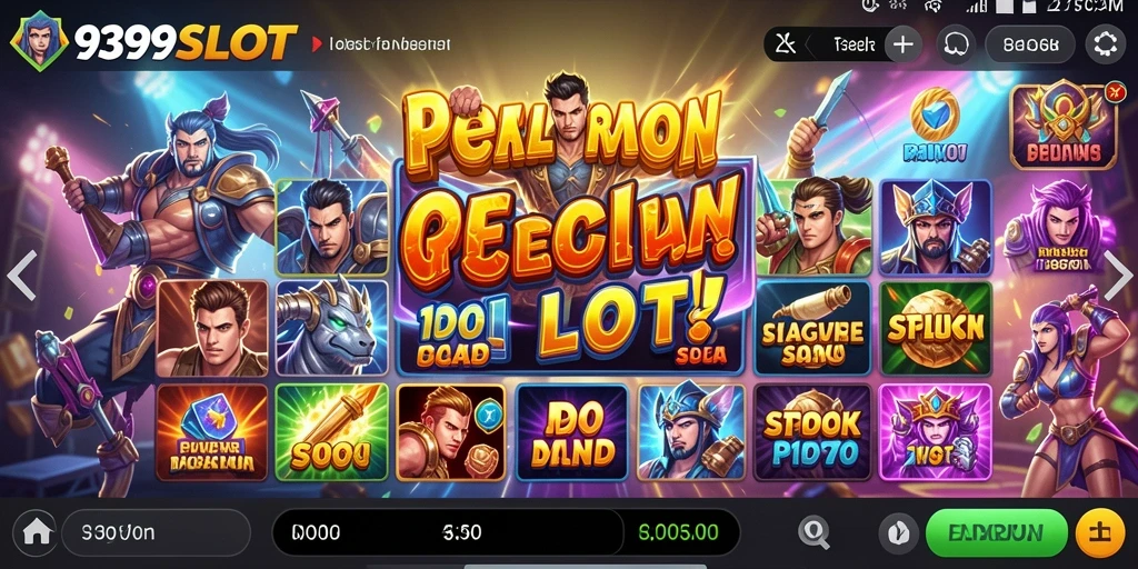 Screenshot utama menampilkan aksi pertarungan yang mendebarkan di 9399SLOT.
