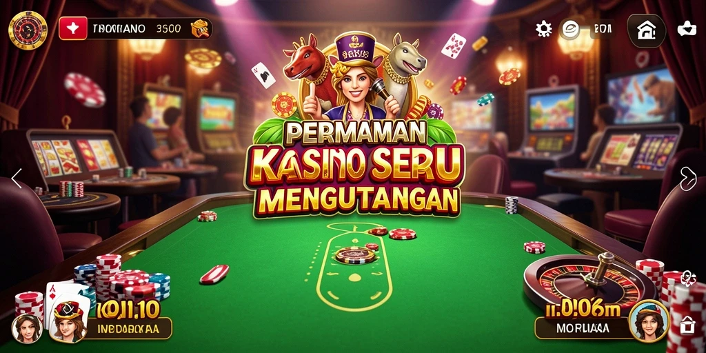Screenshot D06 menampilkan gameplay kasino yang mengasyikkan.