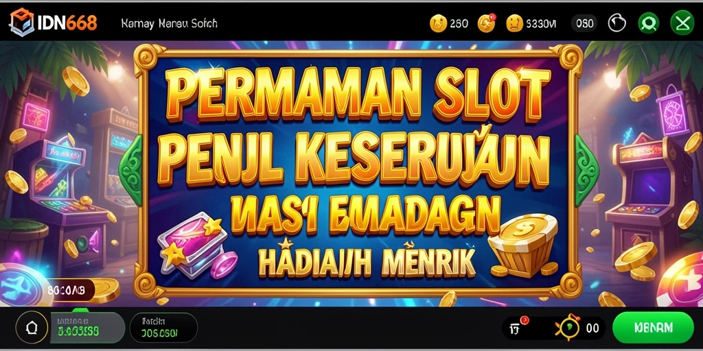 Gameplay slot yang menarik dengan berbagai fitur bonus.