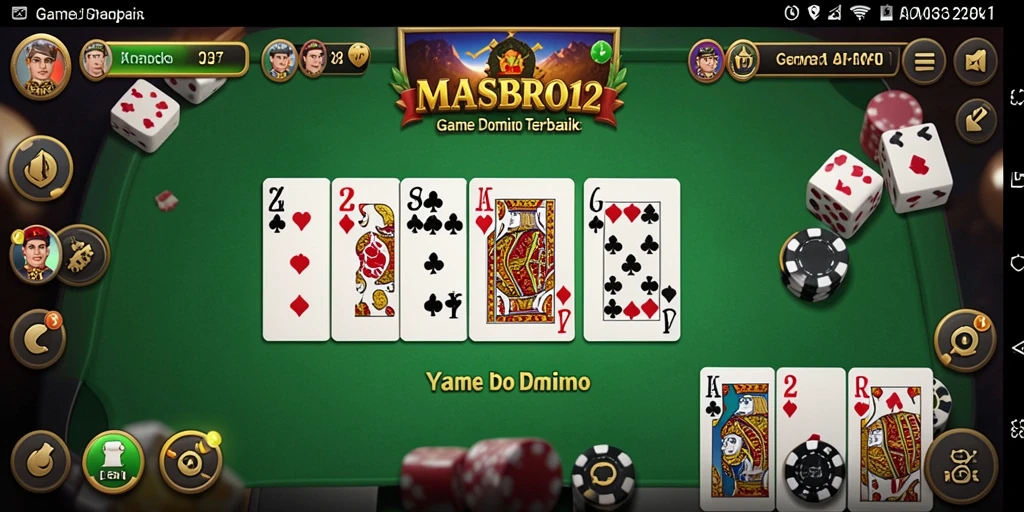 Screenshot gameplay Domino yang menarik dan interaktif.