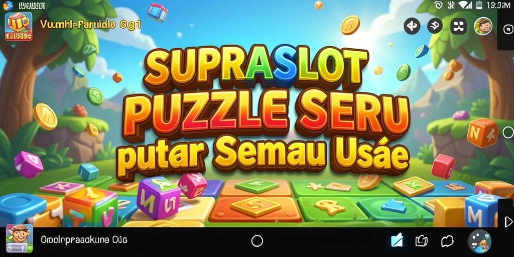 Tampilan gameplay puzzle yang menantang dan menarik di SUPRASLOT.