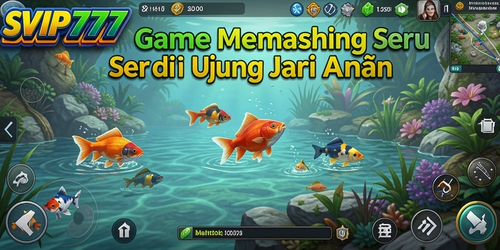 Screenshot gameplay SVIP777 dengan aksi memancing seru.