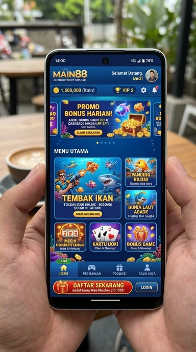 Tampilan antarmuka main88 yang intuitif dan mudah diakses.